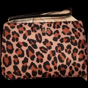 Kate Spade Leopard Print Wristlet